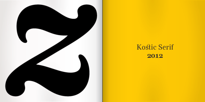 Example font Kostic Serif #9